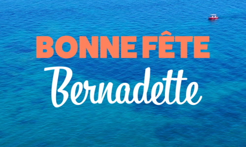 Aperçu de la carte : Célébration spéciale pour Bernadette !