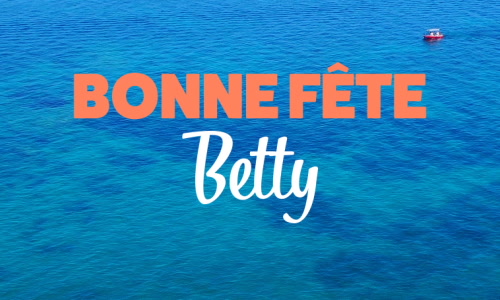 Aperçu de la carte : Bonne fête Betty !