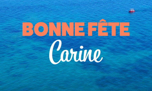 Aperçu de la carte : Joyeuse fête Carine, le 7 novembre !