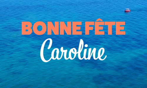 Aperçu de la carte : Fêtez Caroline ce 18 novembre