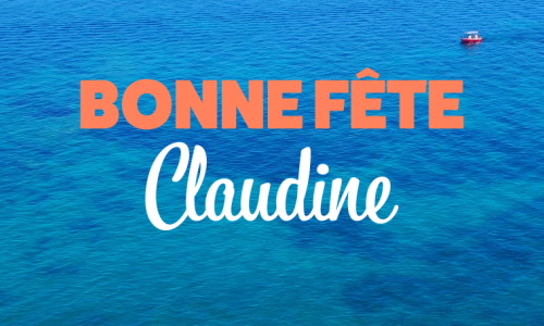 Aperçu de la carte : Claudine, bonne fête le 15 février !