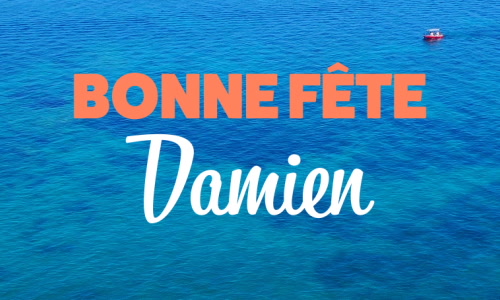 Aperçu de la carte : Damien, bonne fête le 26 septembre !