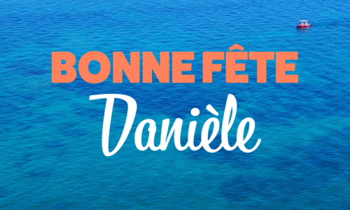 Aperçu de la carte : C'est la Journée de Danièle !