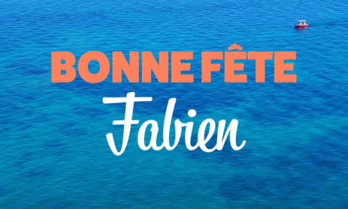 Aperçu de la carte : C'est la Journée de Fabien !