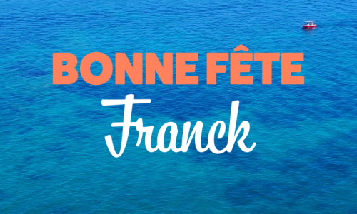 Aperçu de la carte : Franck à l'honneur ce 4 octobre !