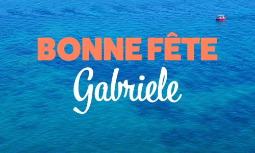 Aperçu de la carte : Fêtez Gabriele ce 29 septembre