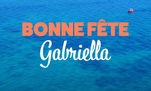 Aperçu de la carte : Joyeuse fête Gabriella, le 29 septembre !