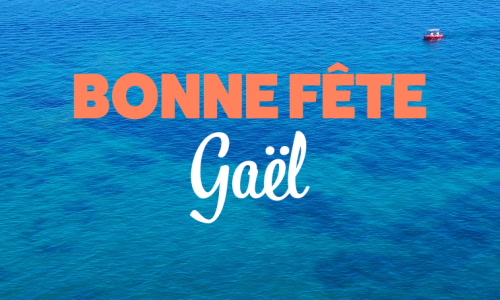 Aperçu de la carte : C'est la Journée de Gaël !