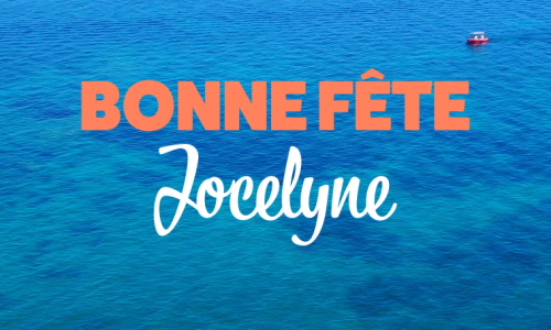 Aperçu de la carte : Bonne fête Jocelyne !