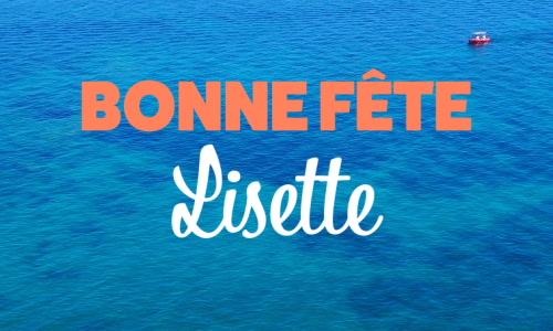 Aperçu de la carte : Lisette, bonne fête le 17 novembre !