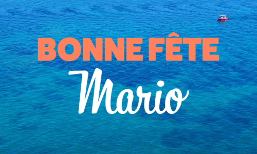 Aperçu de la carte : Joyeuse fête Mario, le 19 janvier !