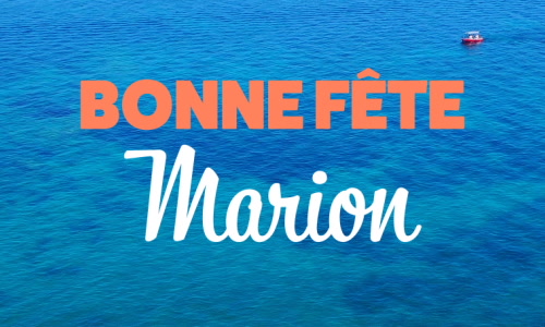 Aperçu de la carte : Fêtez Marion ce 15 août