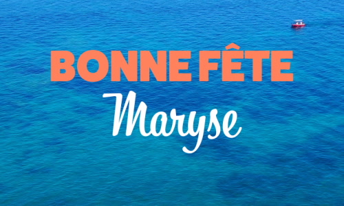 Aperçu de la carte : Maryse à l'honneur ce 15 août !