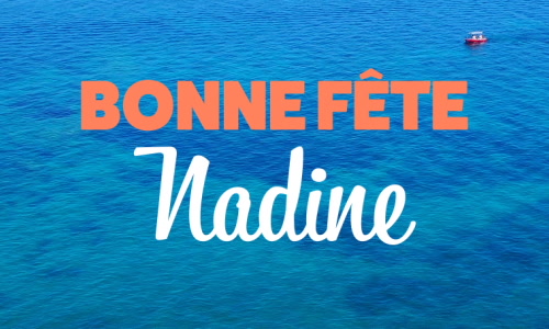 Aperçu de la carte : Fêtez Nadine ce 18 septembre