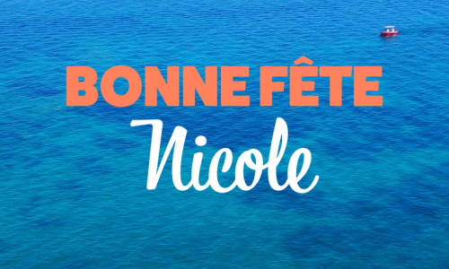 Aperçu de la carte : Bonne fête Nicole !