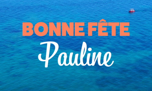 Aperçu de la carte : Joyeuse fête Pauline, le 26 janvier !