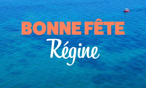 Aperçu de la carte : Bonne fête Régine !