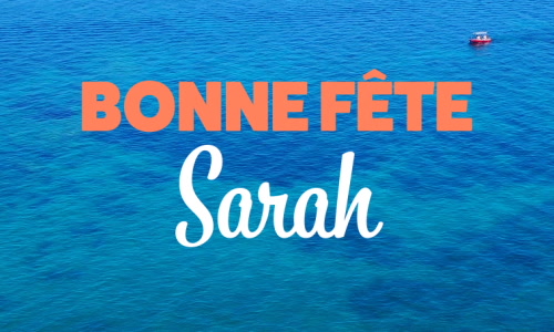 Aperçu de la carte : Joyeuse fête Sarah, le 9 octobre !