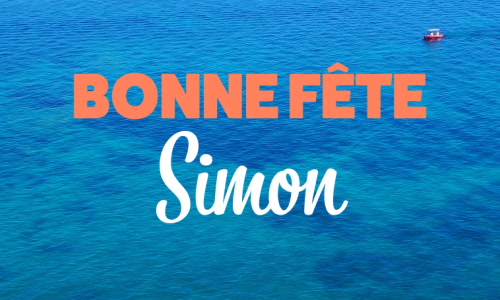 Aperçu de la carte : Simon, bonne fête le 28 octobre !