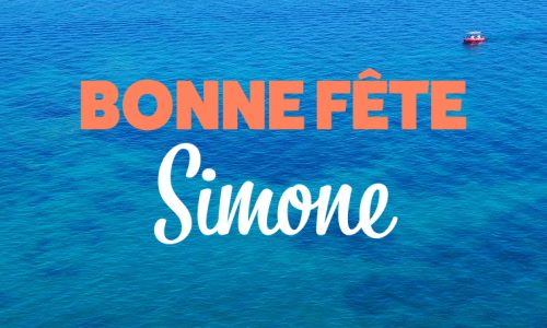 Aperçu de la carte : Bonne fête Simone !