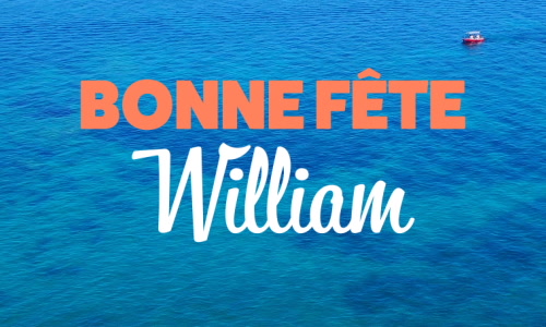 Aperçu de la carte : C'est la Journée de William !