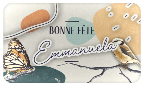 Aperçu de la carte : Emmanuela, bonne fête le 25 décembre !