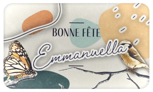 Aperçu de la carte : Célébration spéciale pour Emmanuella !