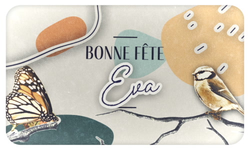 Aperçu de la carte : Joyeuse fête Eva, le 6 septembre !