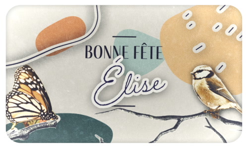 Aperçu de la carte : Bonne fête Élise !