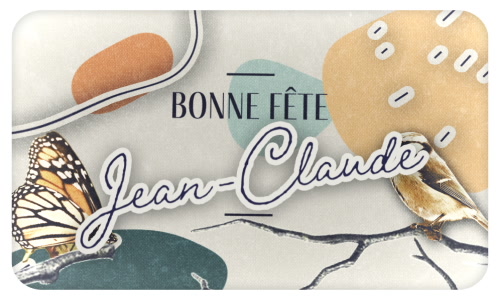 Aperçu de la carte : Jean-Claude, bonne fête le 15 février !