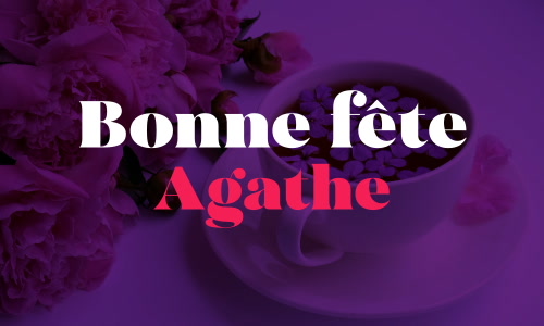 Aperçu de la carte : C'est la Journée de Agathe !