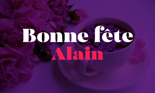 Aperçu de la carte : Bonne fête Alain !