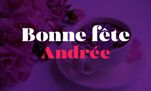 Aperçu de la carte : Célébration spéciale pour Andrée !