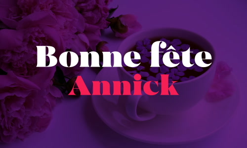 Aperçu de la carte : Joyeux 26 juillet à Annick !