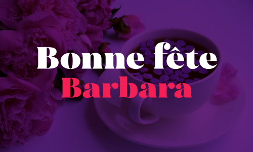 Aperçu de la carte : Fêtez Barbara ce 4 décembre