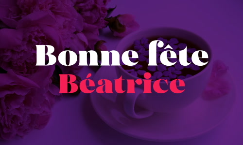 Aperçu de la carte : Joyeux 13 février à Béatrice !