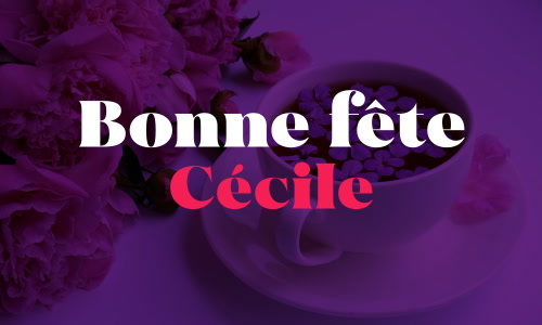 Aperçu de la carte bonne fête : Cécile