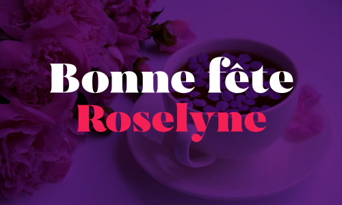 Aperçu de la carte : C'est la Journée de Roselyne !