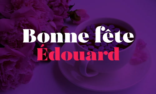 Aperçu de la carte : Joyeuse fête Édouard, le 5 janvier !