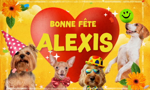 Aperçu de la carte : Alexis, bonne fête le 17 février !