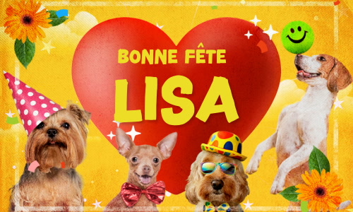 Première carte bonne fête Lisa - 17 novembre