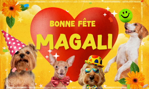 Première carte bonne fête Magali - 16 novembre