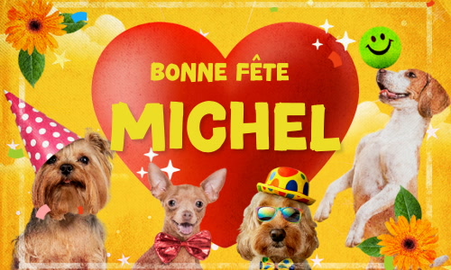 Première carte bonne fête Michel - 29 septembre