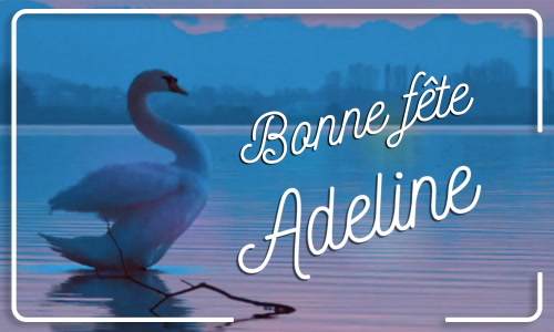 Première carte bonne fête Adeline - 20 octobre