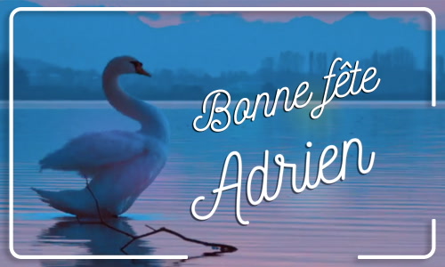 Première carte bonne fête Adrien - 8 septembre