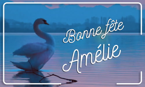 Première carte bonne fête Amélie - 19 septembre