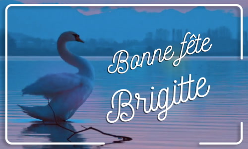 Première carte bonne fête Brigitte - 23 juillet