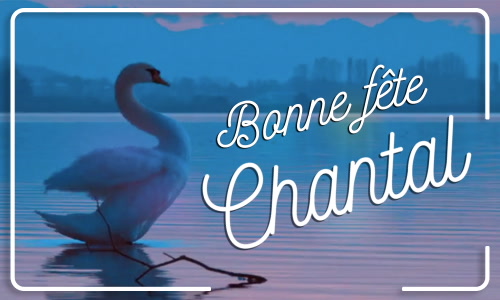 Première carte bonne fête Chantal - 12 décembre