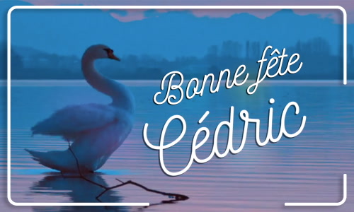 Première carte bonne fête Cédric - 26 octobre