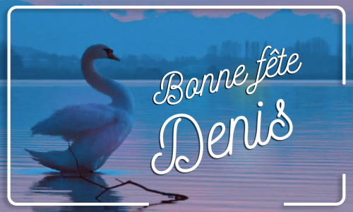 Première carte bonne fête Denis - 9 octobre